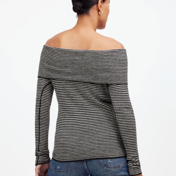 Madewell Alpaca-Blend Off-Shoulder Sweater - Picture 11 of 11